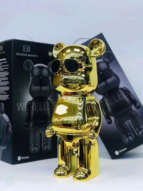 Cool Sunglasses Robot Bear Body Wireless Bluetooth SPEAKER B2 (Black)